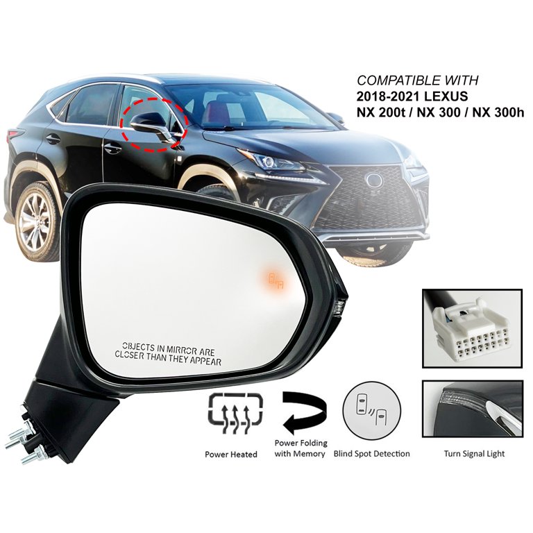 APA Replacement for Rear View Mirror 2018 - 2021 NX 200t 300 300h