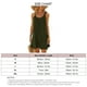 thumbnail image 5 of Vestido de verano para mujer, talla grande, sin mangas, elegante, holgado, vestido de túnica de playa, 5 of 7