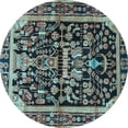 thumbnail image 1 of Ahgly Company Indoor Round Persian Light Blue Traditional Area Rugs, 8' Round, 1 of 4