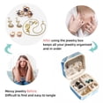 thumbnail image 4 of Dove of Peace Square Travel Jewelry Box Earring Necklace Bracelet Holder Organizer Stand Display Case Decorative Storage Box, 4 of 6