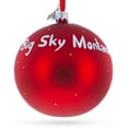 thumbnail image 3 of Big Sky Ski Resort, Montana, USA Glass Ball Christmas Ornament 4 Inches, 3 of 5