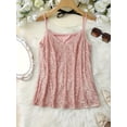 thumbnail image 3 of Women's Gold Sequin Camisole Tank Top, V-Neck, Sexy for Outerwear or Layering, Sparkly Top for Clubbing or Dates, 3 of 3
