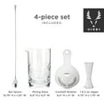 thumbnail image 3 of Viski 4PC Barware Set - Glass, Strainer, Jigger and Barspoon Home Bar Gifts, 3 of 10