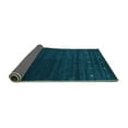 thumbnail image 2 of Ahgly Company Indoor Rectangle Abstract Turquoise Blue Contemporary Area Rugs, 7' x 9', 2 of 4