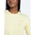 thumbnail image 5 of Joyspun Women's French Terry Long Sleeve Top and Shorts Lounge Set, 2-Piece, Sizes XS-3X, 5 of 6