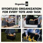 Ramtuff 6 Pack Stackable Storage Container and ORGANIZE-IT! 4 Pack Tote Dividers