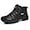8528black, variant on Mens Hiking Boots Non-Slip Outdoor Mid Top Ankle Boot Breathable Hiker Camping Trekking Shoes