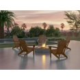 thumbnail image 6 of Folding Adirondack Chair 4 Pack, Weather-Resistant Plastic Patio Chairs with Cup Holders for Outdoor Use, 6 of 6