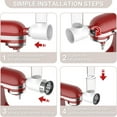 thumbnail image 3 of DEBGFS Accessoires de Trancheuse et Déchiqueteuse pour Mélangeurs sur Socle KitchenAid Accessoire de Trancheuse Alimentaire avec 3 Lames, 3 of 7