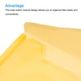 thumbnail image 5 of Unique Bargains A4 Envelopes Document Organizer with Snap Button File Folders, Yellow, 12 Pack, 5 of 5