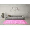 thumbnail image 3 of Ahgly Company Indoor Round Oriental Pink Traditional Area Rugs, 6' Round, 3 of 4
