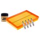 thumbnail image 1 of Kit De Bujías Iridio, Filtro De Aire Y Filtro Para Aceite Sintético 6 PIEZAS Afinación Sin Aceite Compatible con Corsa 2003 A 2008 Chevrolet L4 1.8L, 1 of 3