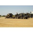 thumbnail image 1 of 24x36 gallery poster, A German Leopard Tank tank 2A4 being unloaded from a SLT 50 Elefant tank transporter in Kosovo July 2002, 1 of 1