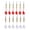 Red and White, variant on BESTSKY 12Pcs Darts,Stable Flight Steel Tip Darts,Family Fun Dart Flights,Mixed Colors