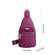 thumbnail image 2 of Bolso bandolera impermeable para hombre y mujer | Mochila de viaje ligera y de gran capacidad | Bolsillo antirrobo | Carga USB | Tejido transpirable | Multicolor | 11,8 x 6,7 x 3,9 pulgadas | 1 pieza, 2 of 7