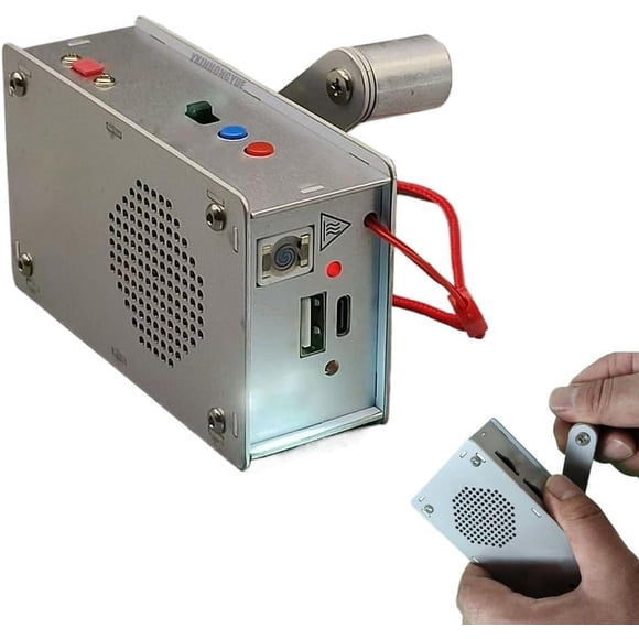 Hand Crank Generator, Portable Emergency USB Charger with LED Light, Compact Survival Gear for Outdoor Camping Hiking Blackouts