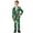 Shamrock, variant on Xoenoiee Green Heart Shamrock Print Boys Slim Fit Suits for Boys St. Patrick's Day Suit Set Dresswear Ring Bearer Outfit Kids Suits Wedding Dress, Size 5-6 Years