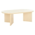 thumbnail image 4 of SAFAVIEH Tayson Glam Oval Melamine Coffee Table, Natural, 4 of 10