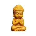 thumbnail image 3 of Estatua de Buda de madera, escultura hecha a mano, adornos, figura de Sakyamuni en miniatura de monje Estilo B Soledad Estatua de Buda, 3 of 10