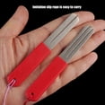 thumbnail image 4 of SIEYIO 2Pcs Fish Hook Sharpeners Double Sided File Portable Fine and Coarse Grit Grinding Tool for Fishing Accessories, 4 of 11