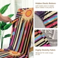 thumbnail image 5 of Yayeee 2 Pack Dining Chair Covers Stretch Parson Chairs Slipcovers Seat Protector, Futuristic Sun, 5 of 6