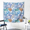 thumbnail image 2 of YFYANG Ocean Sailboat Graffiti Tapestry, Bedroom Dormitory Living Room Decoration Tapestrys Wall Hanging , 59 x 59 in, 2 of 9