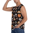 thumbnail image 3 of Lsque Different Breeds Of Dogs Print Men's Cotton Blend Sleeveless Muscle Shirts (S-3XL)- Moisture Wicking, Odor Protection, UPF 30+,Large, 3 of 8