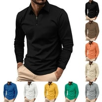 UVEASISHA Waffle Knit Mens Quarter Zip Pullover Golf Shirts Fall Long Sleeve Zipper Collar T-Shirts Business Casual Solid Color Knitted Shirt for Office Work Clearance Sales Today Khaki 3XL