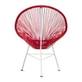 thumbnail image 4 of Design Tree Home Handmade Acapulco White Legs Woven Indoor/ Outdoor Lounge Chair (India) Grey, 4 of 5