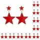 thumbnail image 1 of Minnieouse 2 uds pendientes de gota de estrella con doble abalorio joyería para mujer moda grande divertido declaración geométrica regalos de Rojo 10piezas, 1 of 6