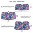 thumbnail image 5 of Yayeee Car Windshield Sun Shade Universal Fit Front Visor Protector, Colorful Starfish, 5 of 8