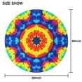 thumbnail image 6 of Colorful Tie Dye Star Pattern Round Tablecloth 60"x60",Wrinkle Wipeable Table Cloth for Kitchen Dining Room Picnic Patio Party, 6 of 6
