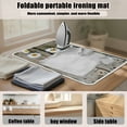 thumbnail image 6 of ZIATUBLES Daisy Wood Grain Print Ironing Pad for Table Top Portable Ironing Mat Blanket Foldable Ironing Board Replacement for Washer Dryer Countertop Travel, 31.5" x 19.6", 6 of 7