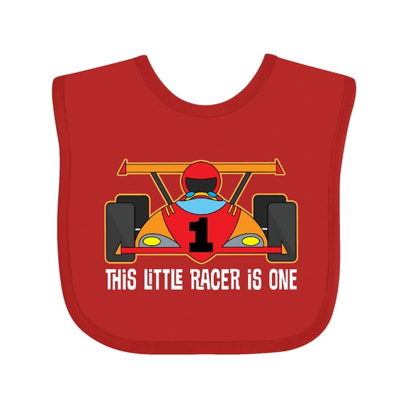 Inktastic Racing Themed 1st Birthday Car Boys Baby Bib
