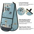 thumbnail image 2 of Yayeee Double Oven Mitt Kitchen Heat Resistant Baking 35" x7" Quilted Glove, Pirate Animals, 2 of 6