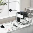 thumbnail image 6 of Espresso Machine with Grinder, 15 Bar Expresso Coffee Machines with Milk Frother Steam Wand, Professional Coffee Maker with Removable Water Tank, Cappuccino & Latte Machine for Home, 6 of 6