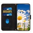 thumbnail image 5 of Leather For Samsung Galaxy S26 Plus 5G 6.7-inch Floral  Printed Wallet Case, With Card Holder,Wristband,Magnetic Clasp Kickstand Folio Cover,Black,For Galaxy S26 Plus 5G, 5 of 8