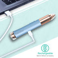 thumbnail image 4 of iMusthav 2-in-1 Eyebrow and Facial Hair Remover: Painless Electric Razor, USB Rechargeable, 18K Gold-Plated, 360° LED for Eyebrow and Face Hair., 4 of 7