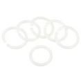 thumbnail image 1 of Anillos de hojas sueltas Uxcell de 1.4" OD 1.1" ID, anillo de carpeta de plástico para libro, bricolaje, álbum de recortes, cuaderno, paquete de 100, 1 of 5