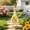 Yellow105, variant on Tuvgenk Porch Goose Outfits 23" Spring Porch Goose Clothes Set Plastic 2 Pack Lawn Decorations Outdoor with Hat