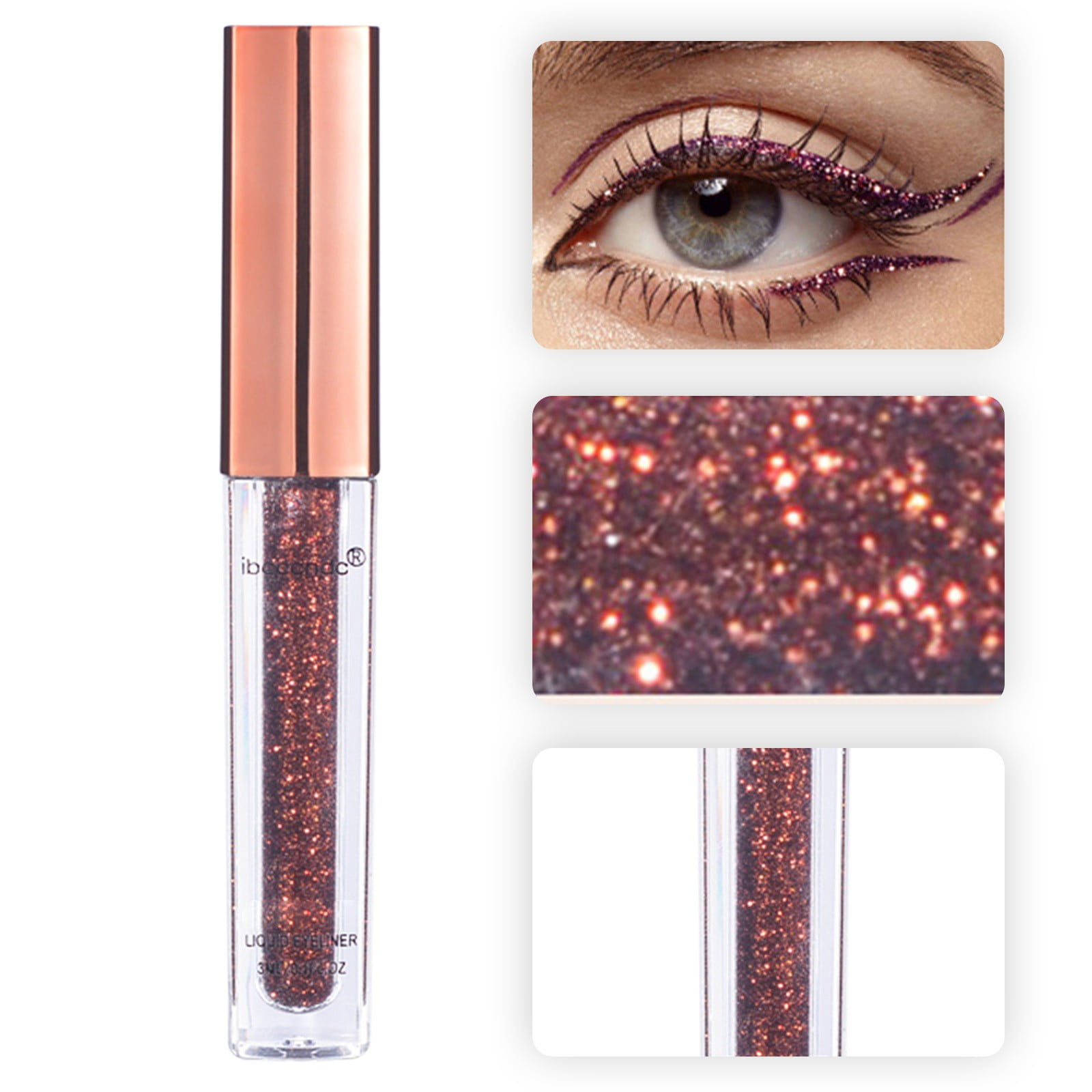 Glitter Liquid Eyeliner And Sweat-proof Glitter Eyeliner Lasts All Day A Gift For 3ml - Walmart.com