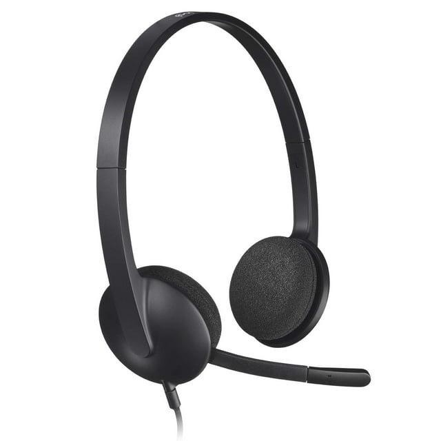 Auriculares Logitech USB H340 Stereo para Windows y Mac - Negro