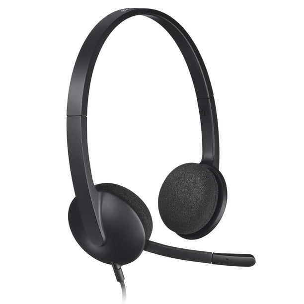Auriculares Logitech USB H340 Stereo para Windows y Mac - Negro