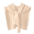 thumbnail image 2 of CHIUNL Colorful Western - Knitted Outer Shawl Wraps for Women, Warming Scarf for Women, Fashionable Poncho Ruana Cape Open Front for Spring Fall Winter Decorations, Birthday Gifts (Beige), 2 of 3