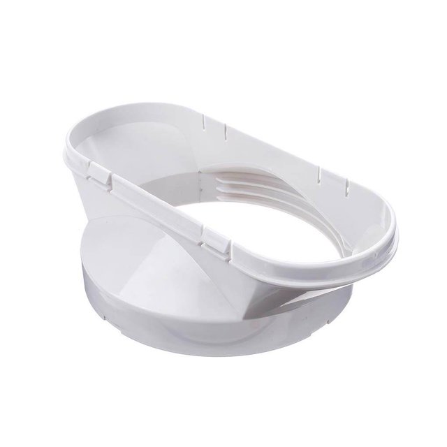 Monstrate Conector de tubo de aire acondicionado Tubo de escape Interfaz de boca plana Adaptador de ventana universal Placa de manguera de aire Electrodomésticos