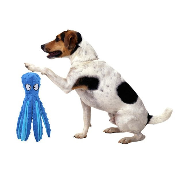12 6 Octopus Dog Squeaky Toys No