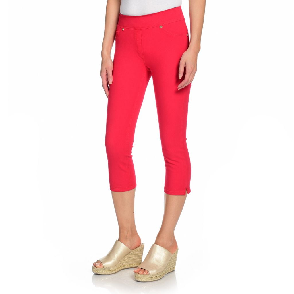 Nygard Slims Luxe Denim Side Slit Pull-on Capri Jeans Capri Pants for ...