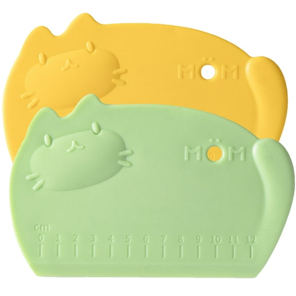 HAKIDZEL Dough Scraper Silicone 2Pcs 6.3X4.1X0.08In