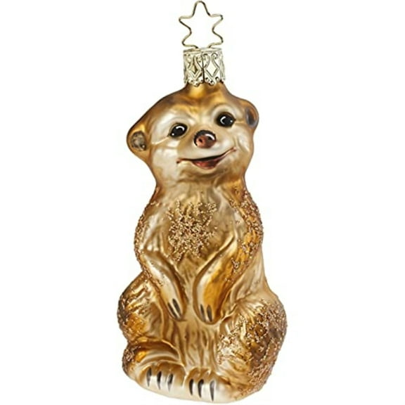 Inge Glas South African Meerkat German Glass Christmas Ornament FREE BOX