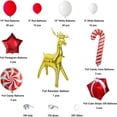 thumbnail image 5 of 1 Juego de Arco de Globos de Navidad con Caja de Regalo de Globos de Caramelo Rojo y Blanco Globo de Navidad Globo de Estrella Roja para Decoración de Fiesta de Navidad, 5 of 5